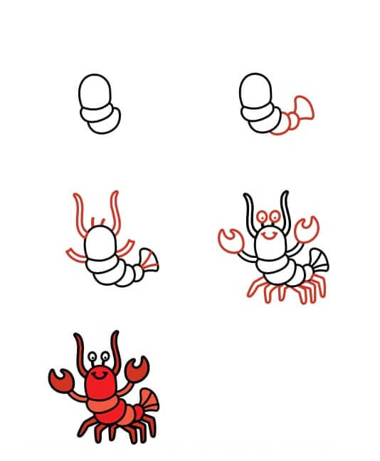 How to draw Lobster idea (20)