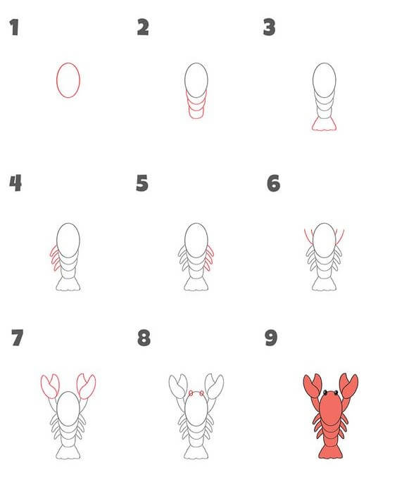 Lobster idea (3) Drawing Ideas