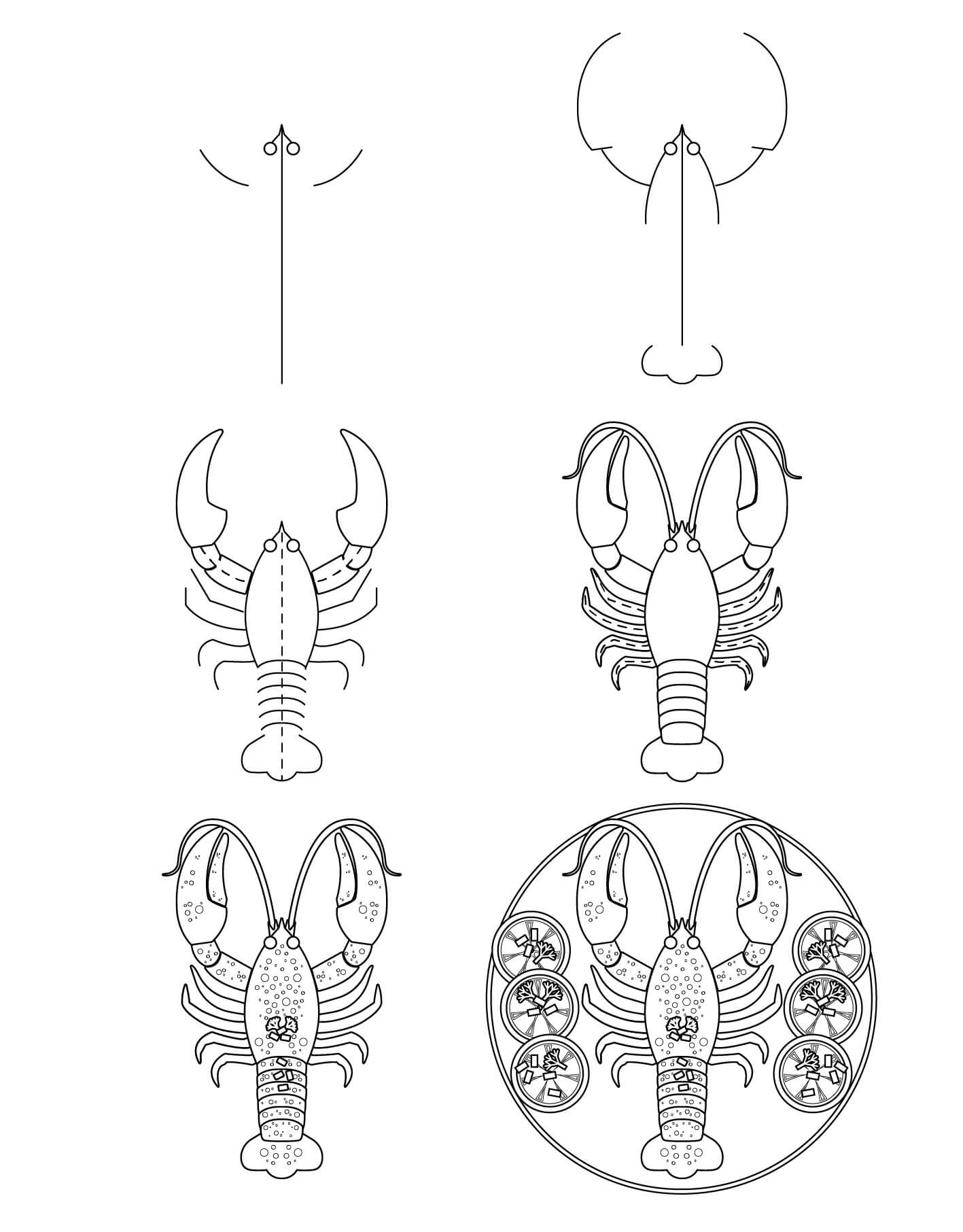 Lobster idea (9) Drawing Ideas