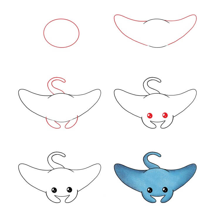 Manta ray idea (14) Drawing Ideas