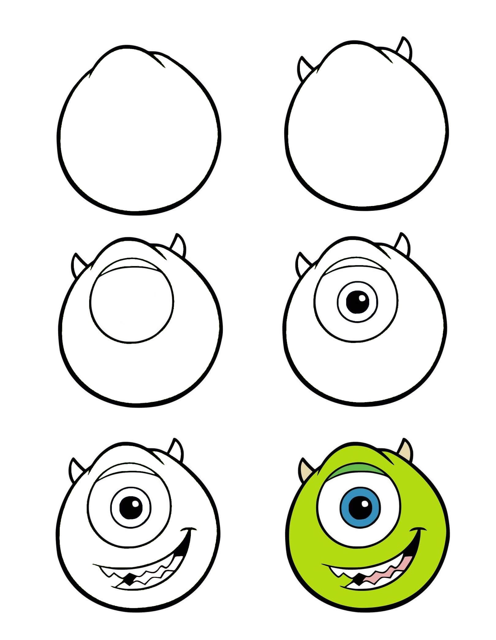 Mike Wazowski idea (2) Drawing Ideas