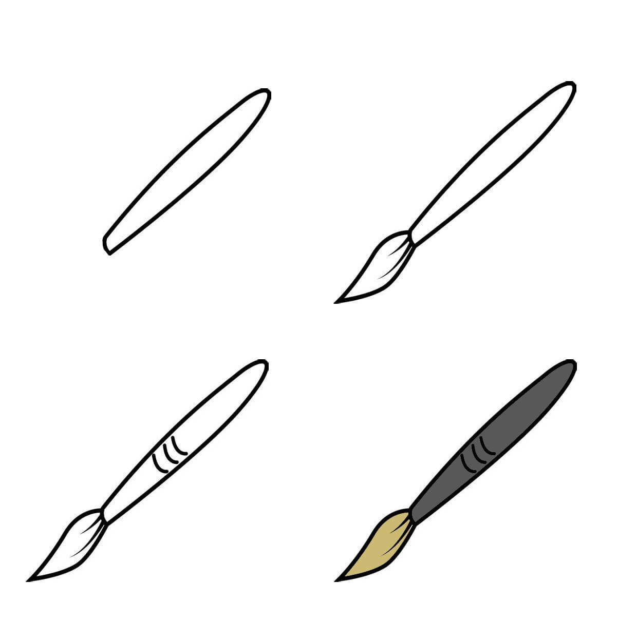 How to draw Paintbrush idea (1)