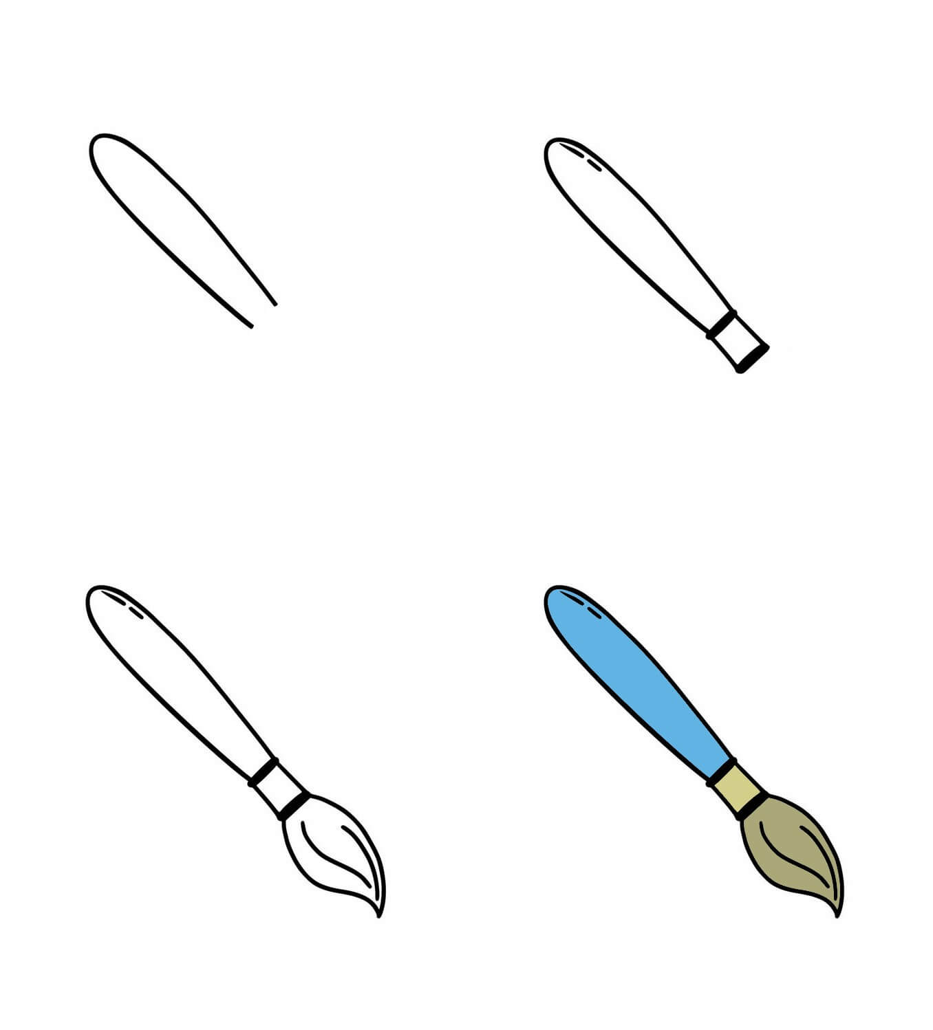 How to draw Paintbrush idea (10)