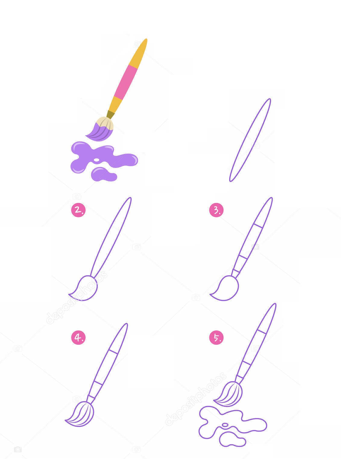 Paintbrush idea (12) Drawing Ideas