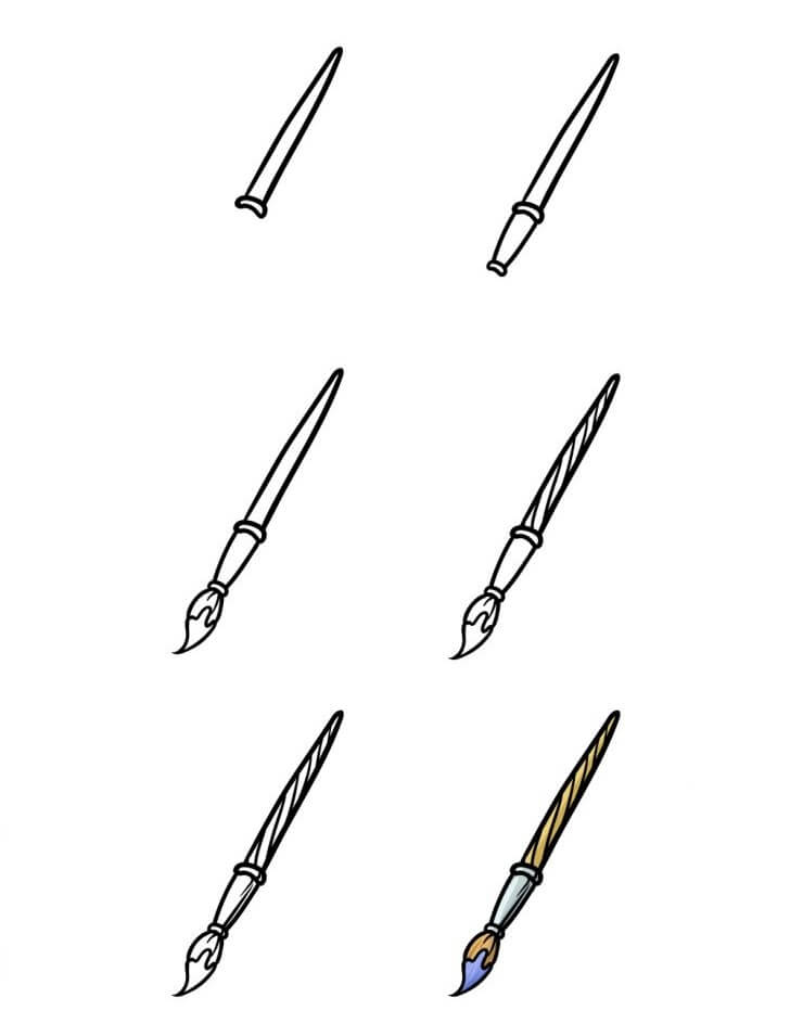 How to draw Paintbrush idea (15)