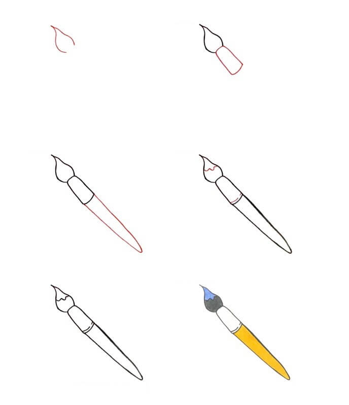 How to draw Paintbrush idea (19)