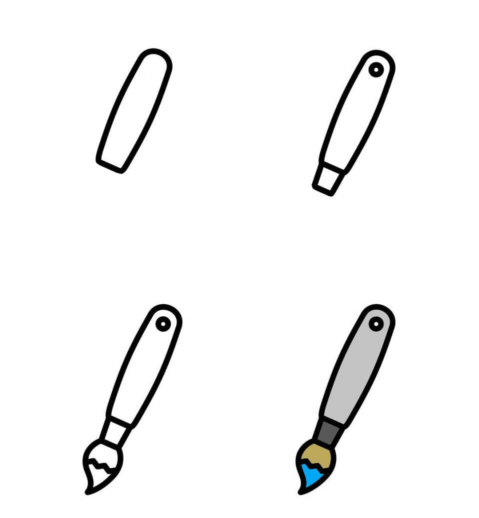 How to draw Paintbrush idea (8)