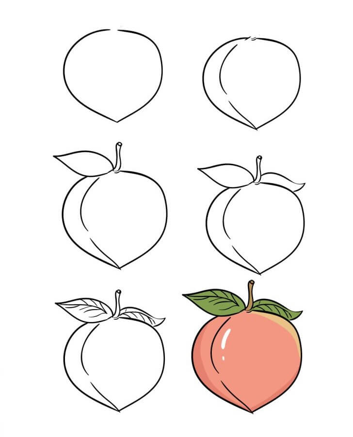 Peach idea (13) Drawing Ideas