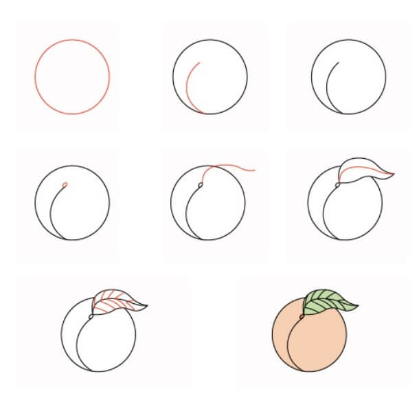 Peach idea (14) Drawing Ideas