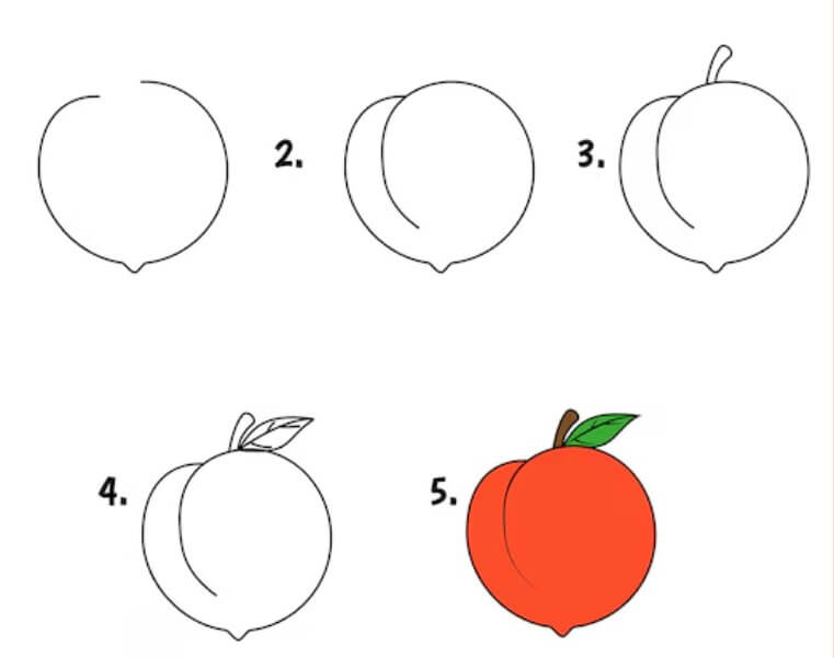 How to draw Peach idea (15)