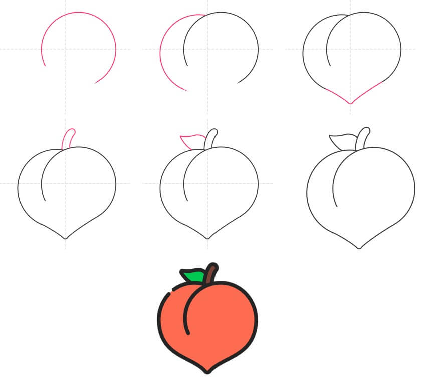 Peach idea (17) Drawing Ideas