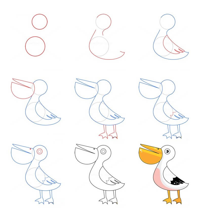 pelican idea (14) Drawing Ideas