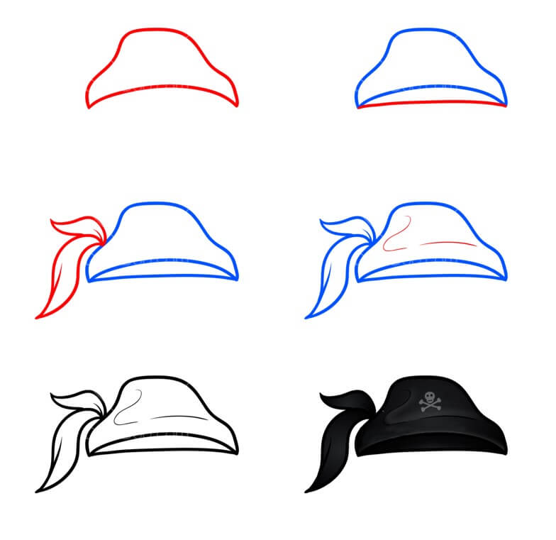 Pirate Hat (3) Drawing Ideas