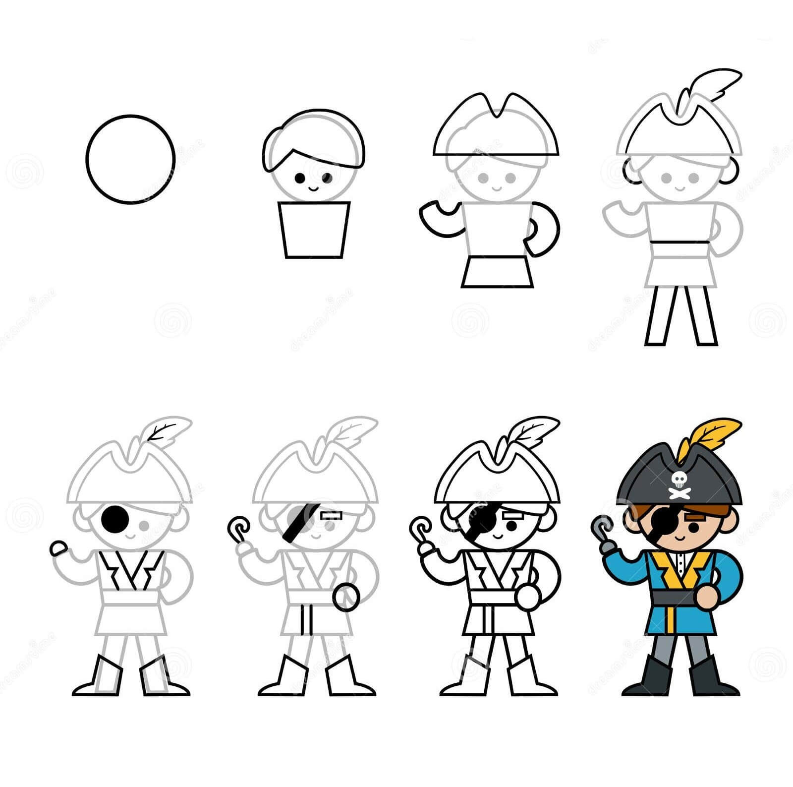 How to draw Pirate idea (12)