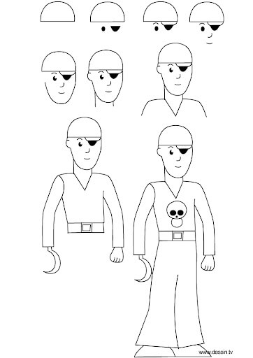 How to draw Pirate idea (19)