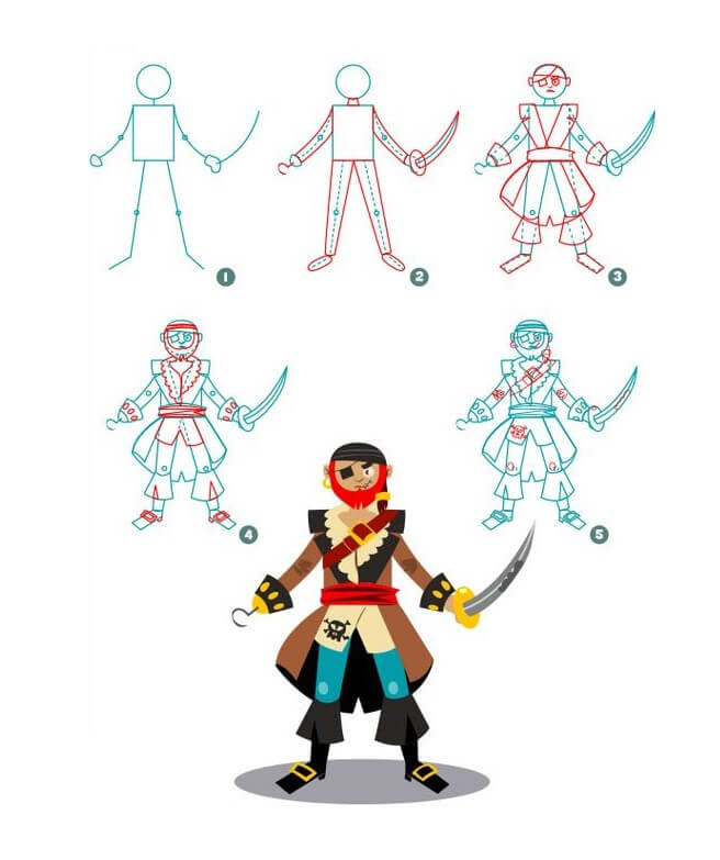 Pirate idea (2) Drawing Ideas