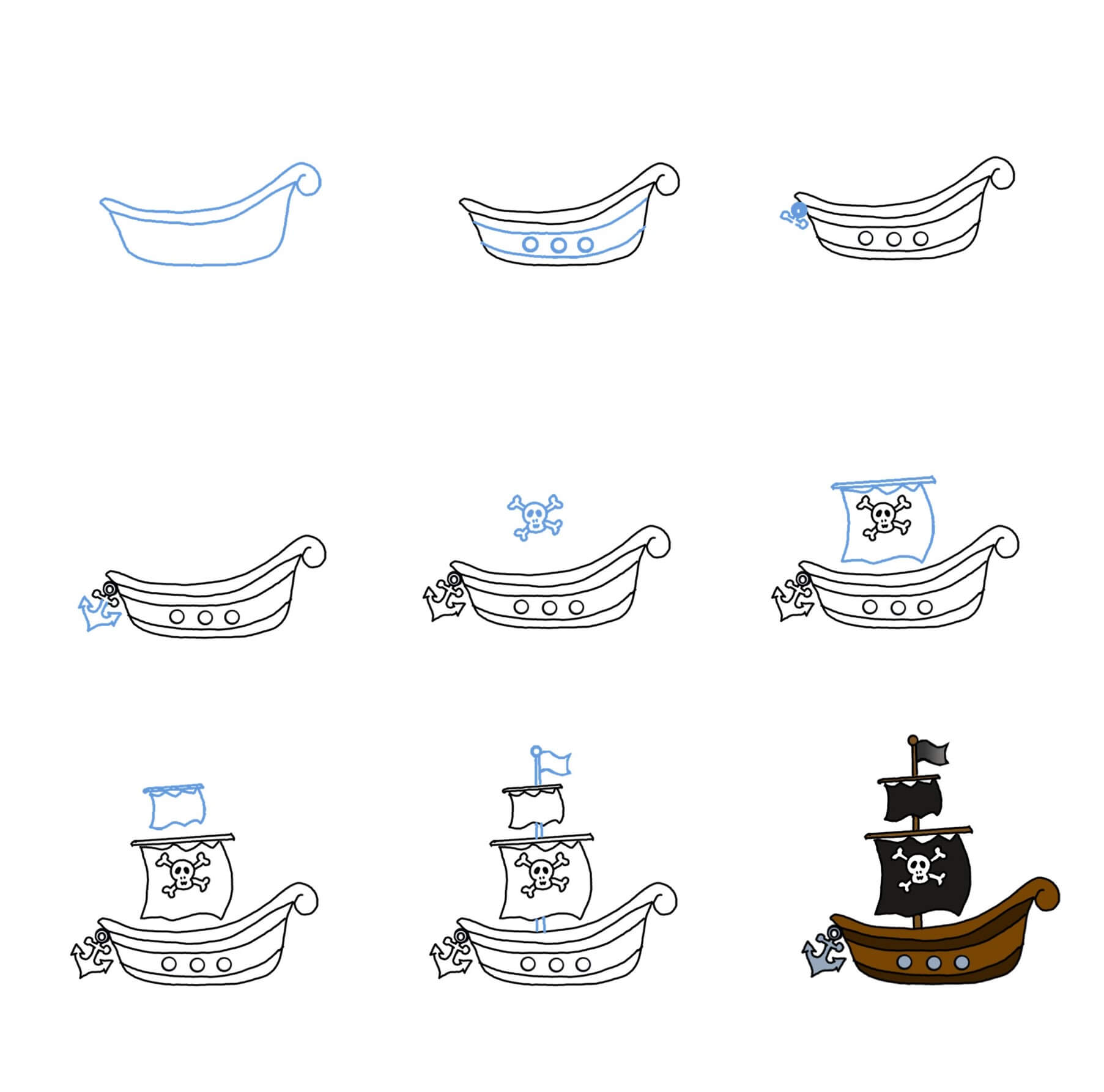 Pirate ship idea (10) Drawing Ideas