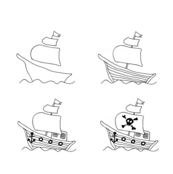 Pirate ship idea (11) Drawing Ideas