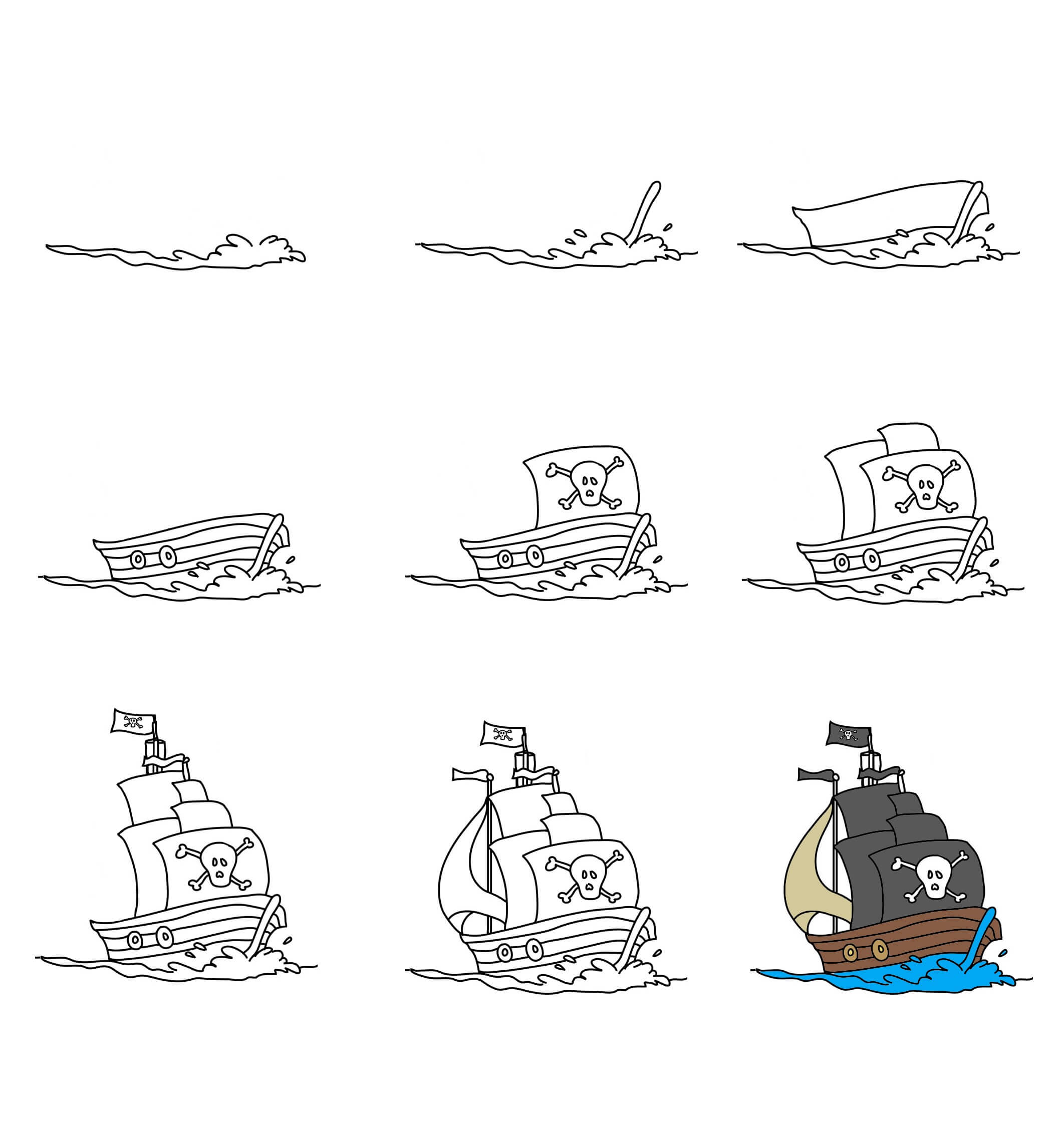 Pirate ship idea (16) Drawing Ideas