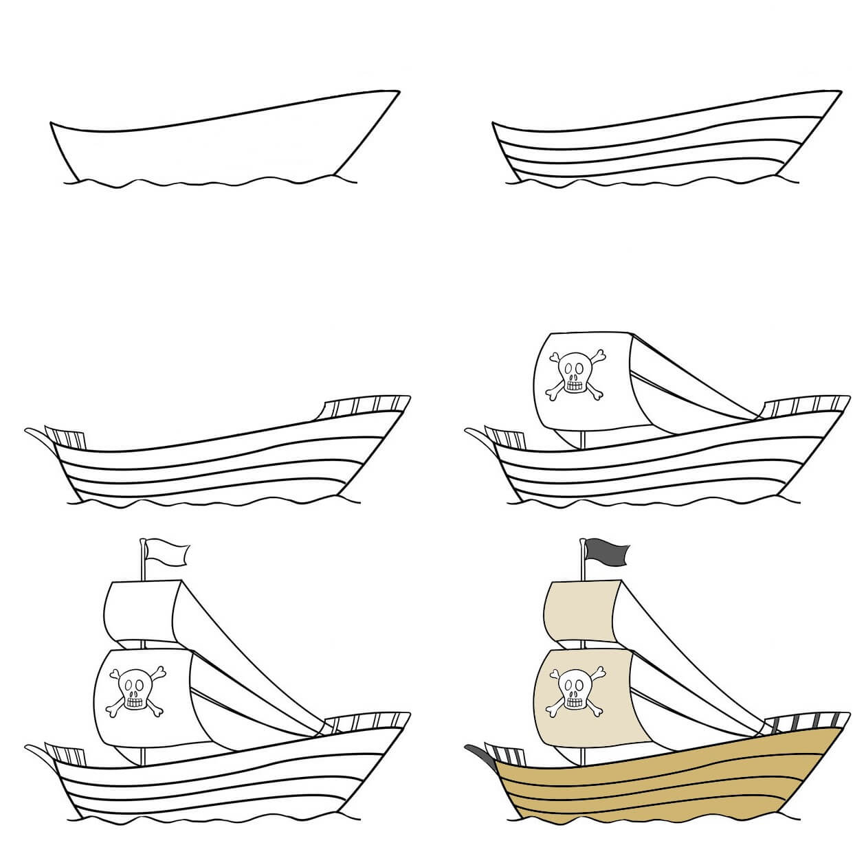 Pirate ship idea (17) Drawing Ideas