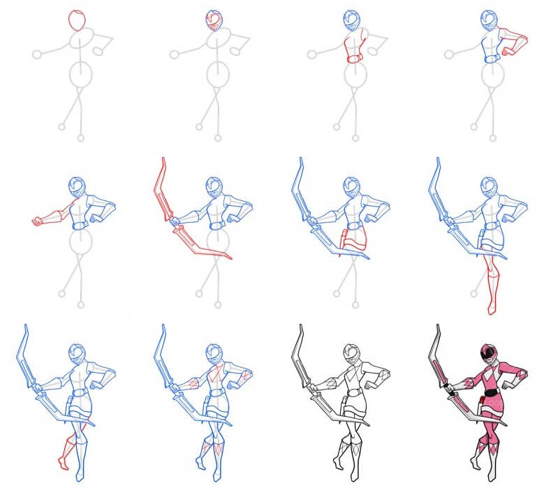 Power ranger idea (4) Drawing Ideas