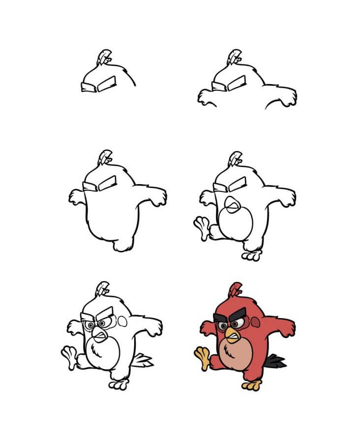 Red cartoon Drawing Ideas