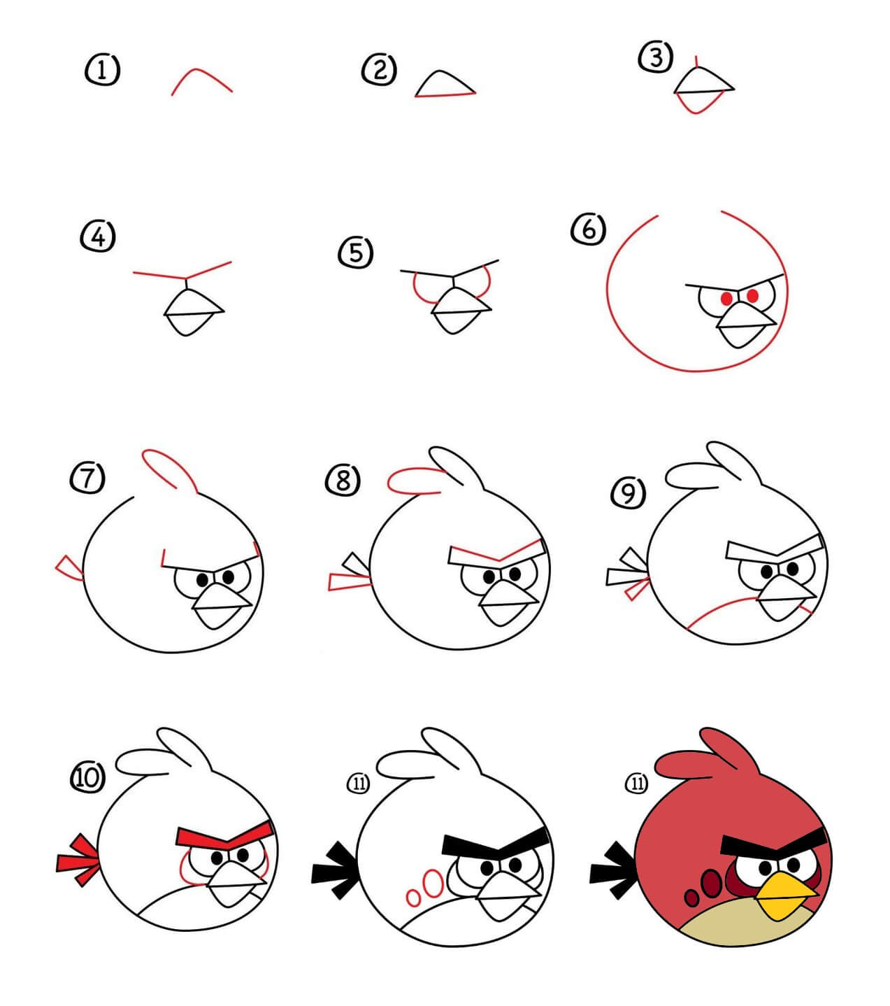 How to draw Red idea (4)