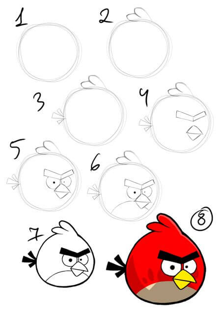 How to draw Red idea (6)