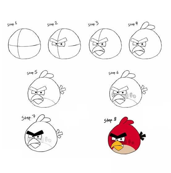 How to draw Red idea (7)