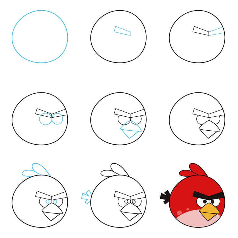 Angry bird Drawing Ideas