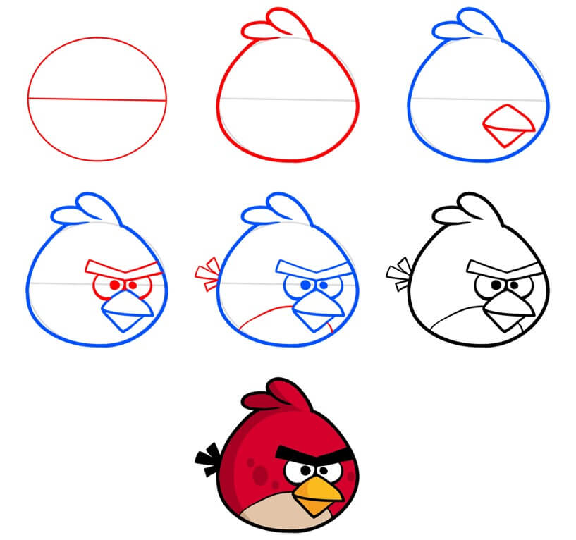 How to draw Red idea (9)