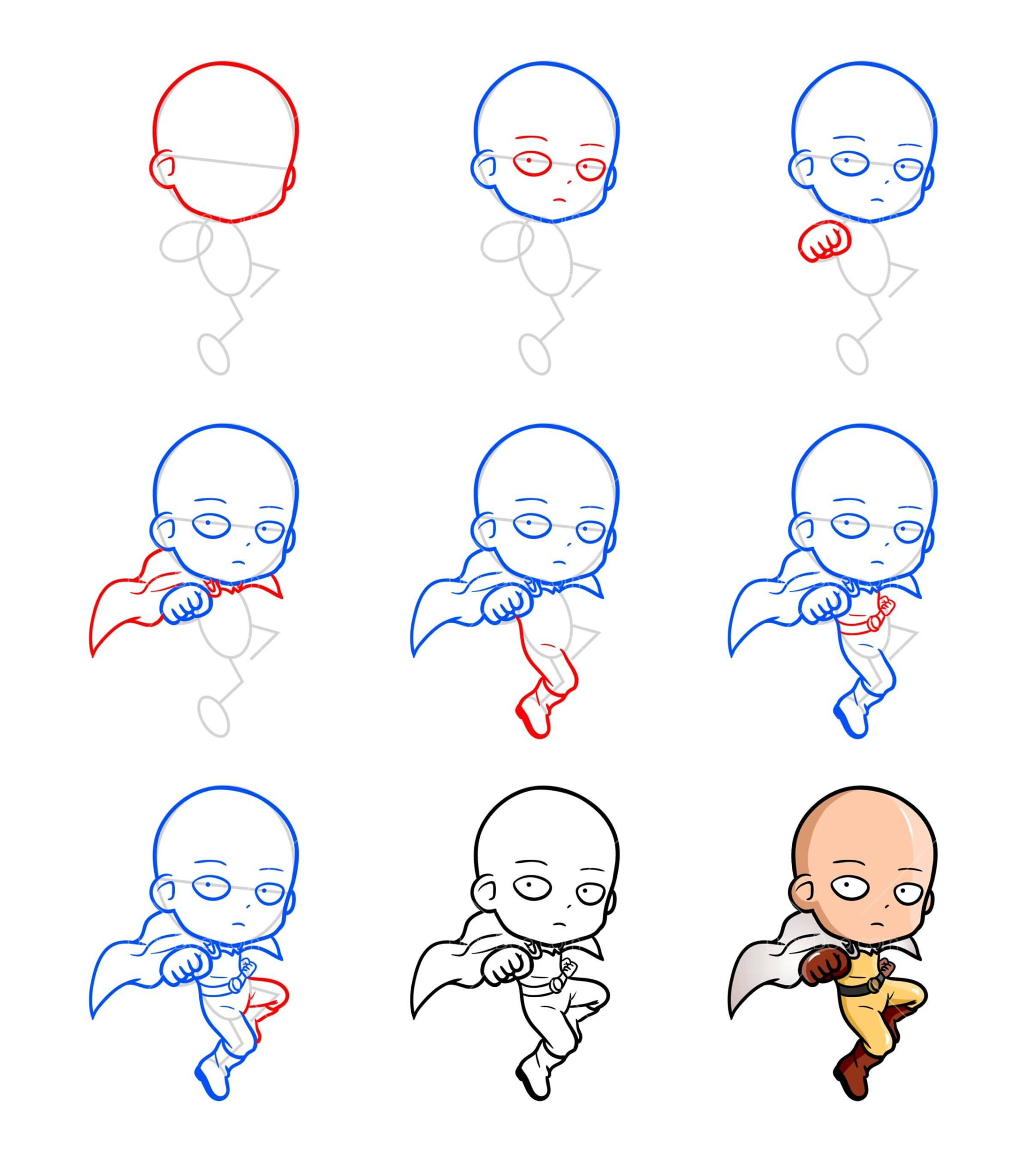 How to draw Saitama idea (11)