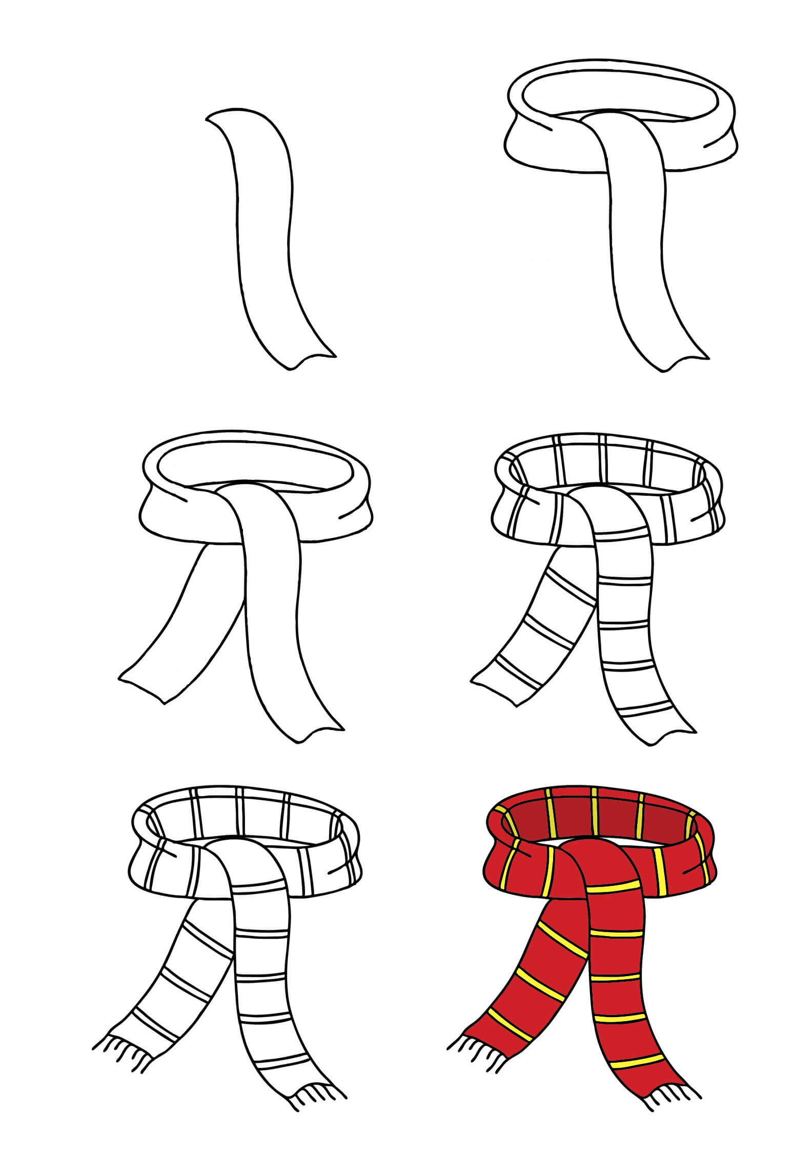 Scarf idea (11) Drawing Ideas