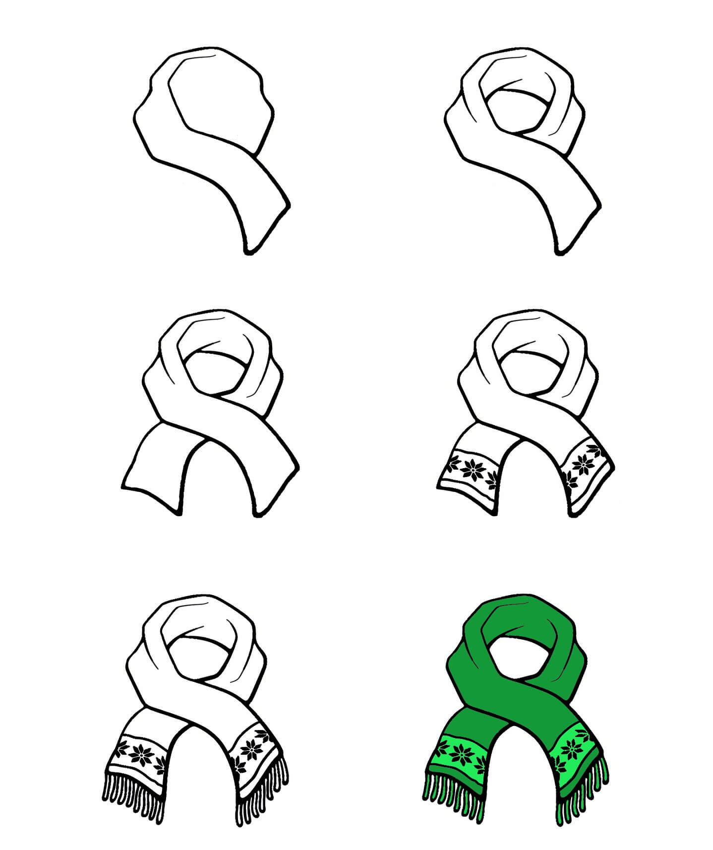 Scarf idea (4) Drawing Ideas