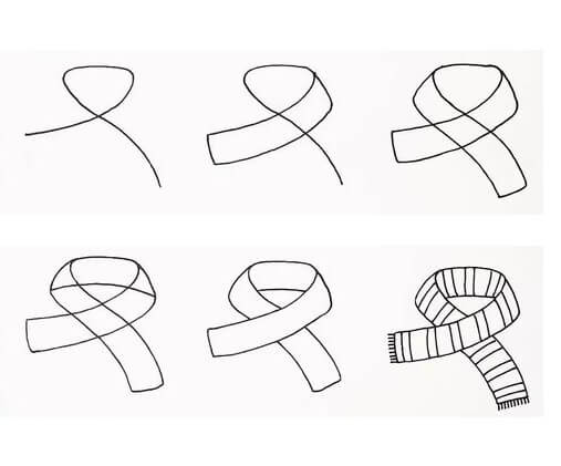 Scarf idea (8) Drawing Ideas