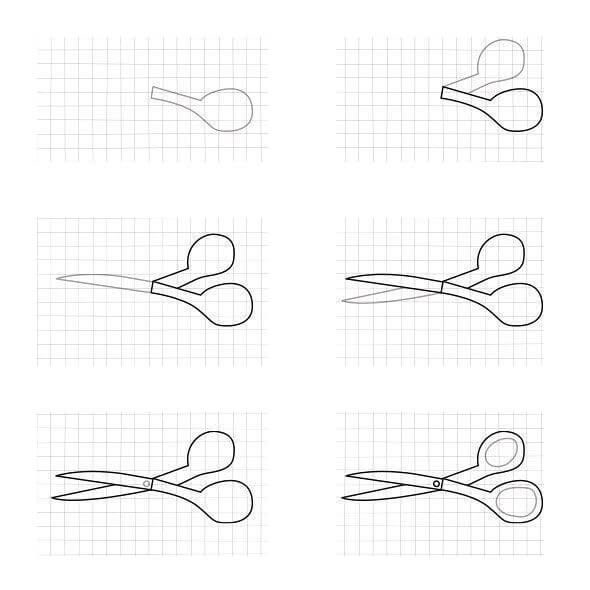 How to draw Scissors idea (1)