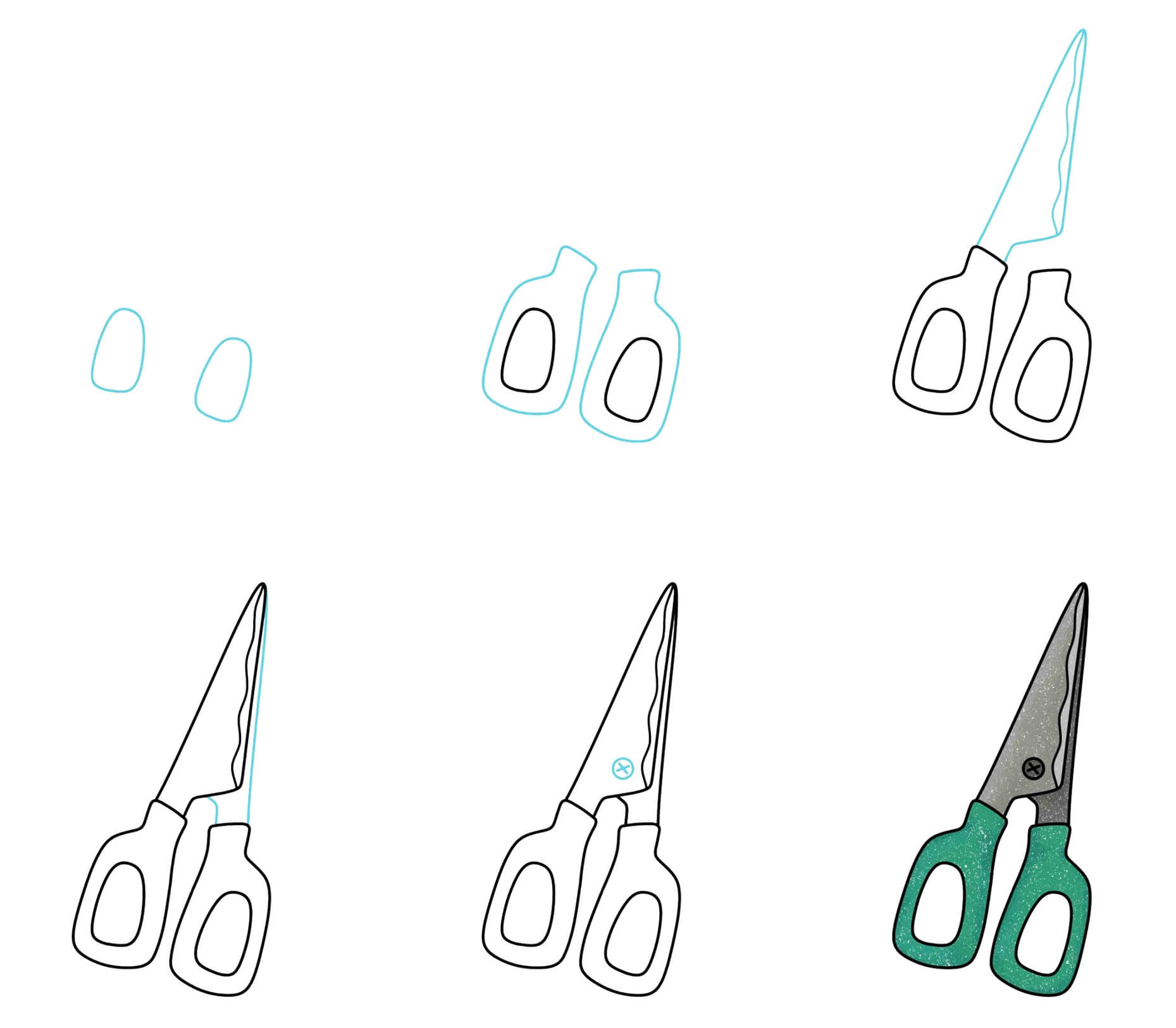 How to draw Scissors idea (5)