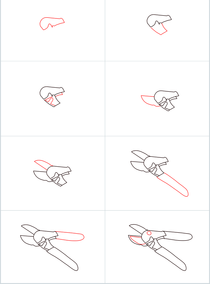 How to draw Scissors simple (2)