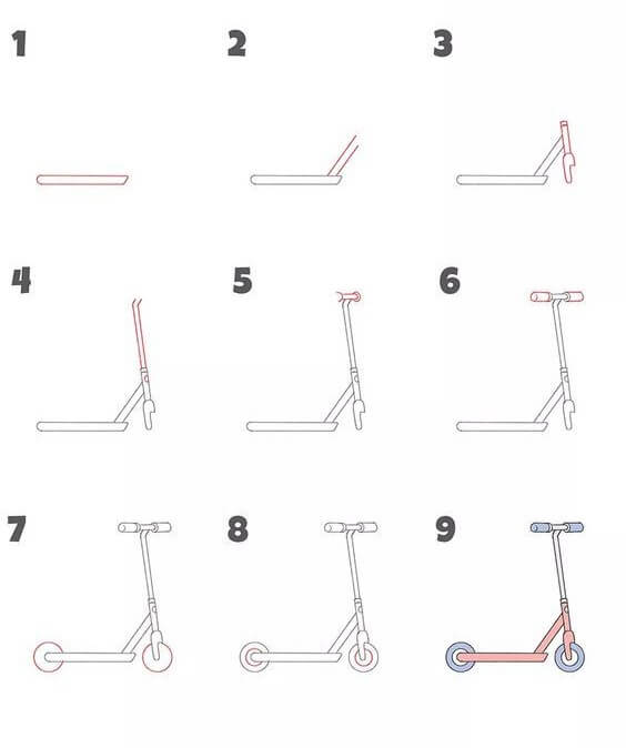 How to draw Scooter idea (2)