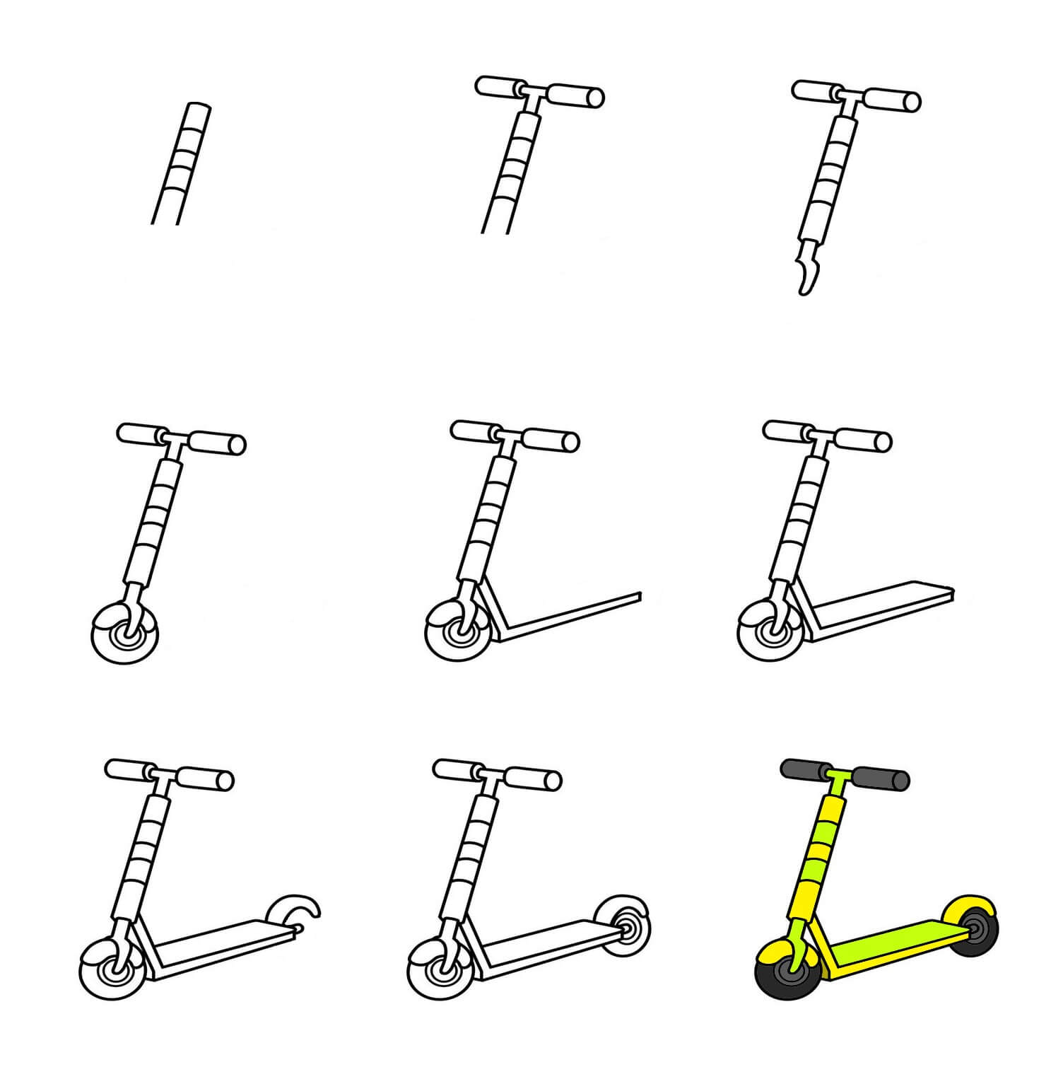 How to draw Scooter idea (4)