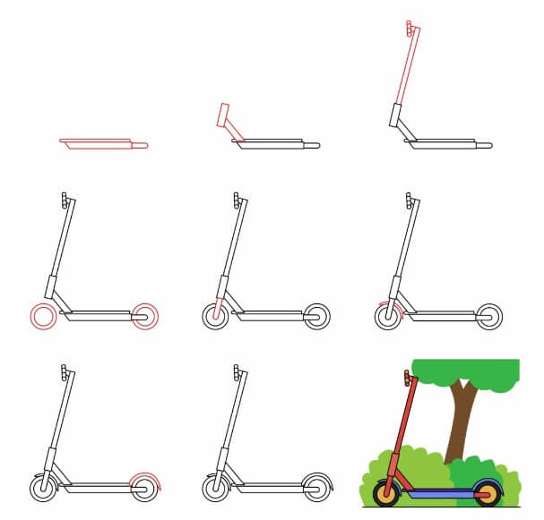 How to draw Scooter idea (7)