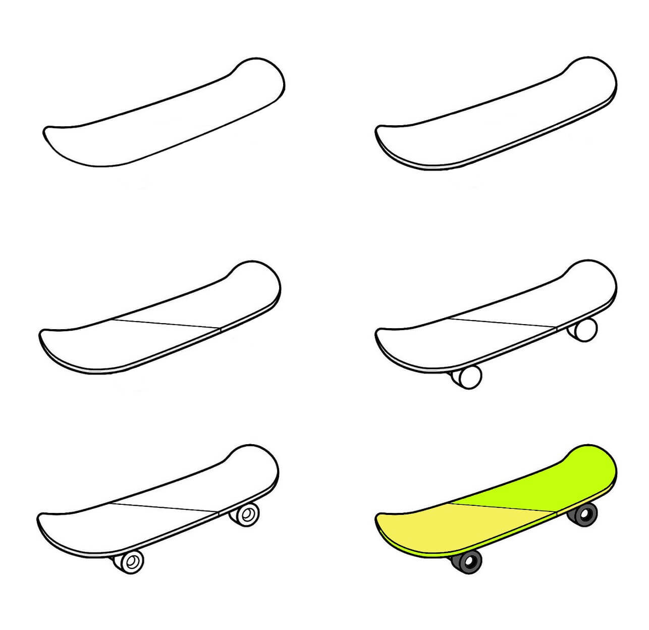 How to draw Skateboard idea (10)