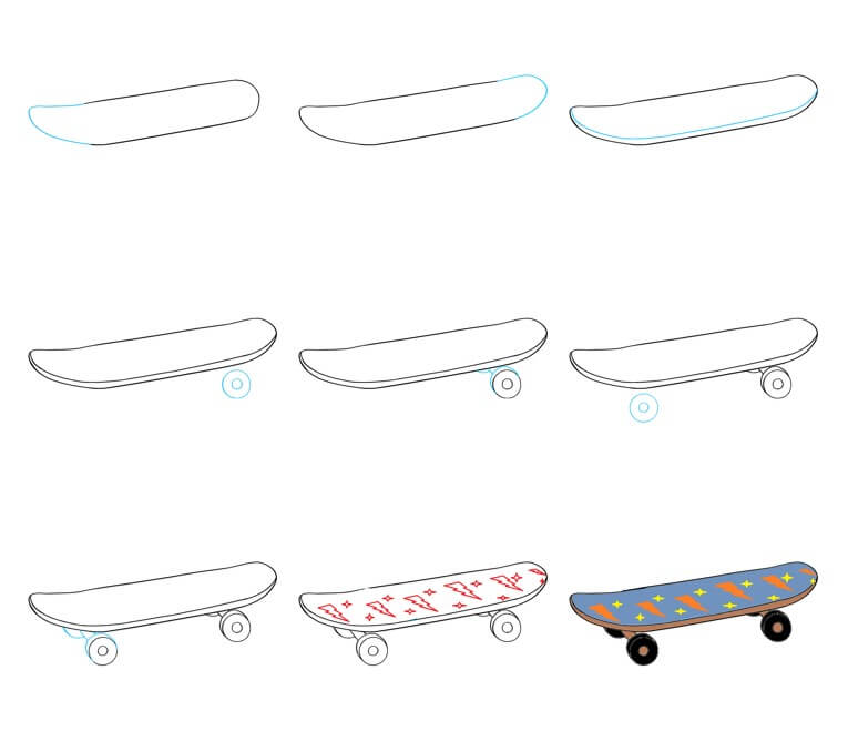 Skateboard idea (17) Drawing Ideas