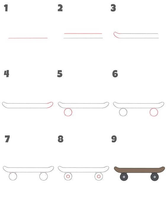 Skateboard idea (4) Drawing Ideas