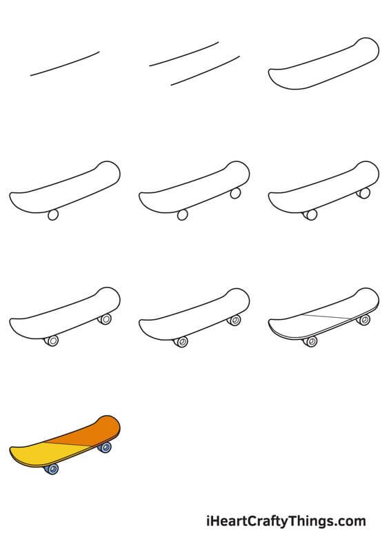 Skateboard idea (9) Drawing Ideas