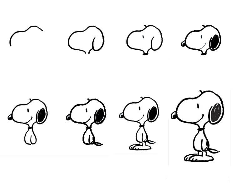 Snoopy idea (12) Drawing Ideas