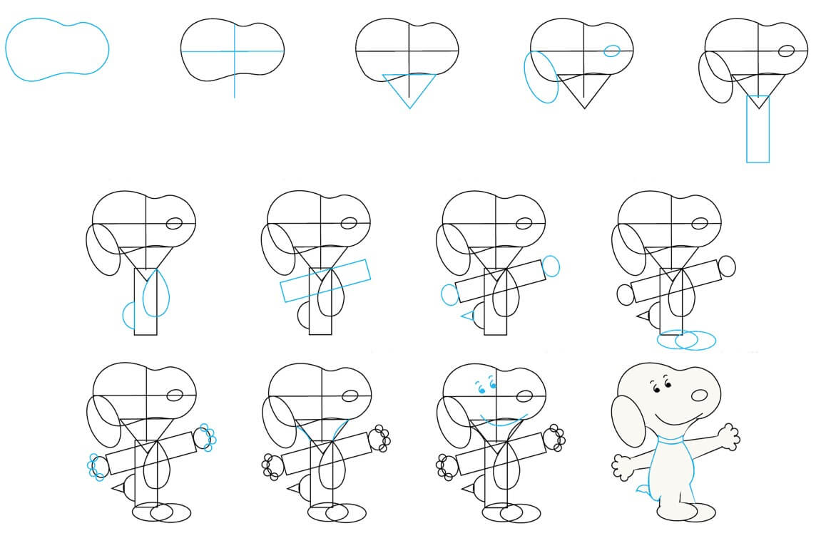 How to draw Snoopy idea (18)