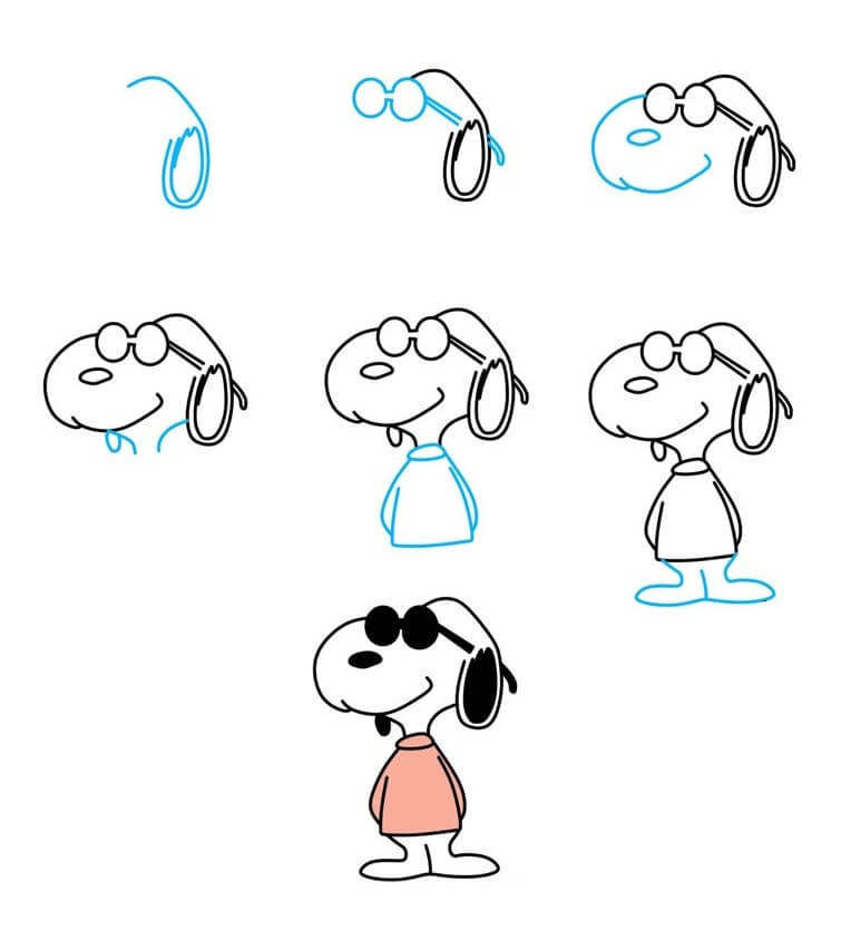 How to draw Snoopy idea (20)