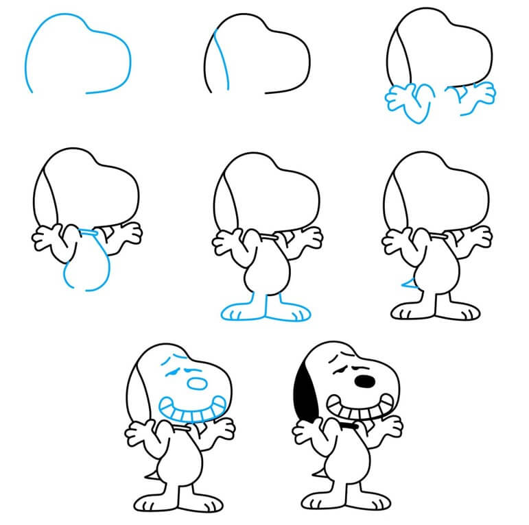 How to draw Snoopy idea (21)