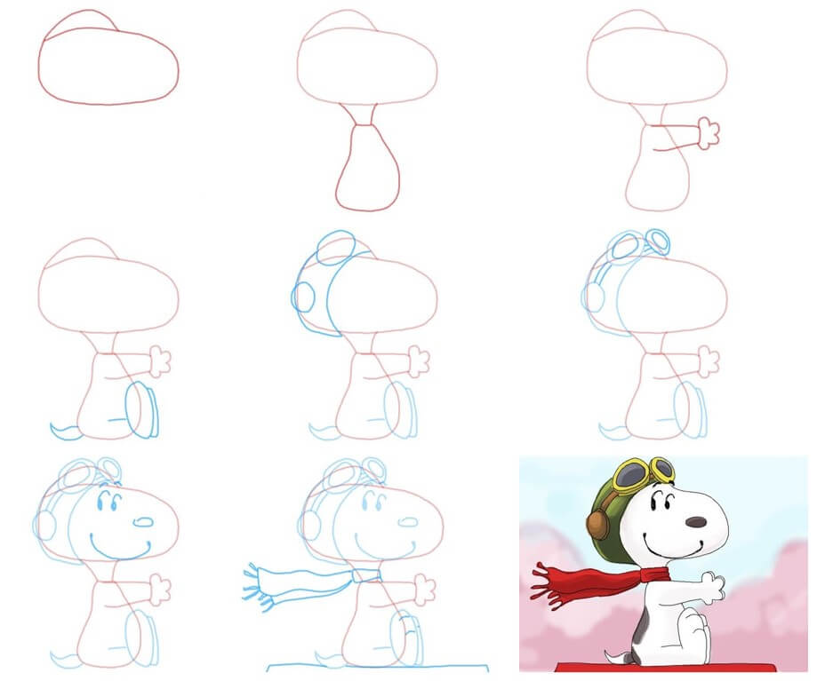 How to draw Snoopy idea (25)